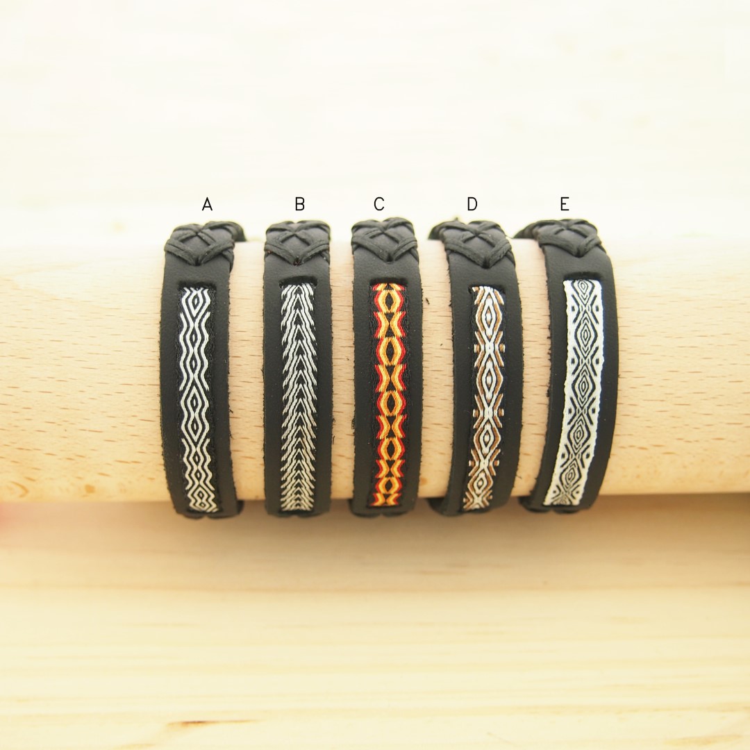 Bracelets 80 fils faits main | Pava REV Cuir : Multicolore